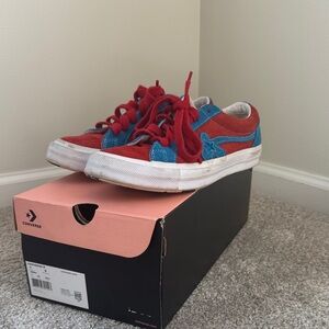 Golf Le Fleur Red and Blue Converse